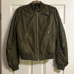 Olive Green Bomber Jacket